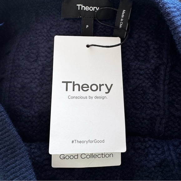 Theory Cable-Knit Wool Cashmere Mini Skirt Blue NWT Luxury - Picture 4 of 7